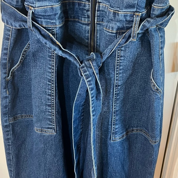 Ava & Viv Blue Denim Jumpsuit - Picture 4 of 4